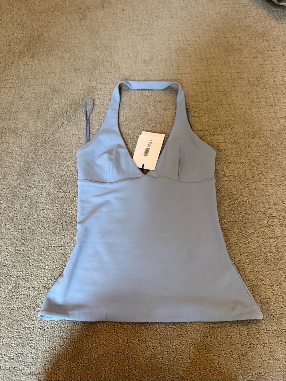 Aritzia Light Blue Halter Tank Top